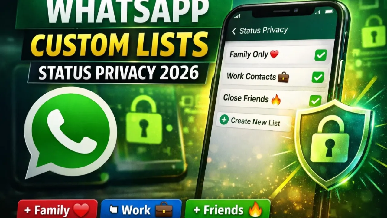WhatsApp Custom Lists: New Status Privacy Update 2026