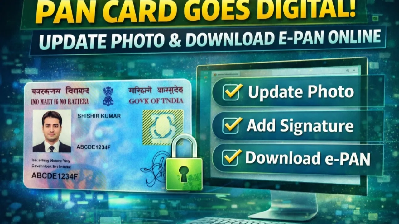 PAN Card Goes Digital: Update Photo & Download e-PAN Online