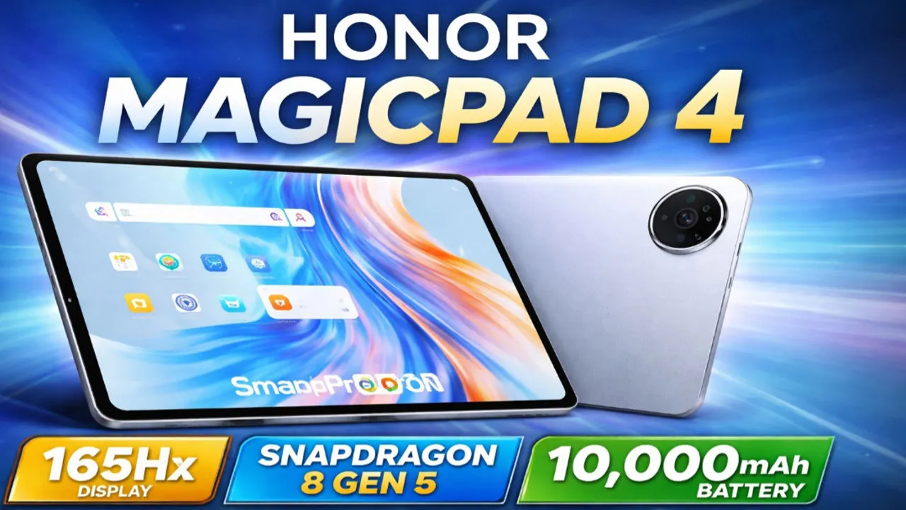 Honor MagicPad 4 Teased With 165Hz Display and Big Battery